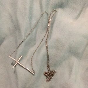 925 cross Diamond necklace
